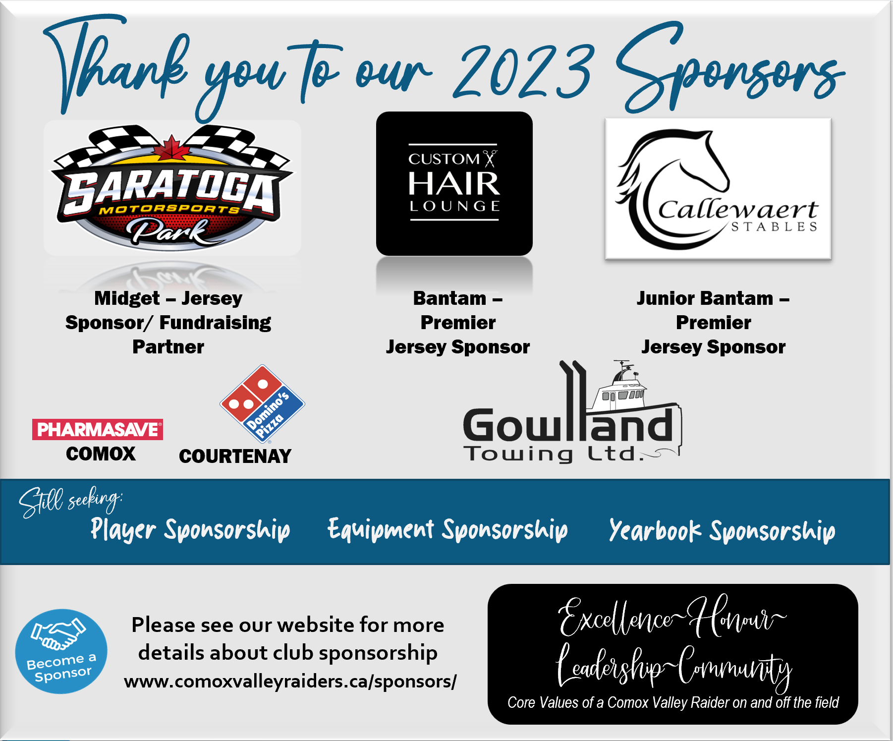 2023 Sponsors AUG623 2023 Sponsors AUG623
