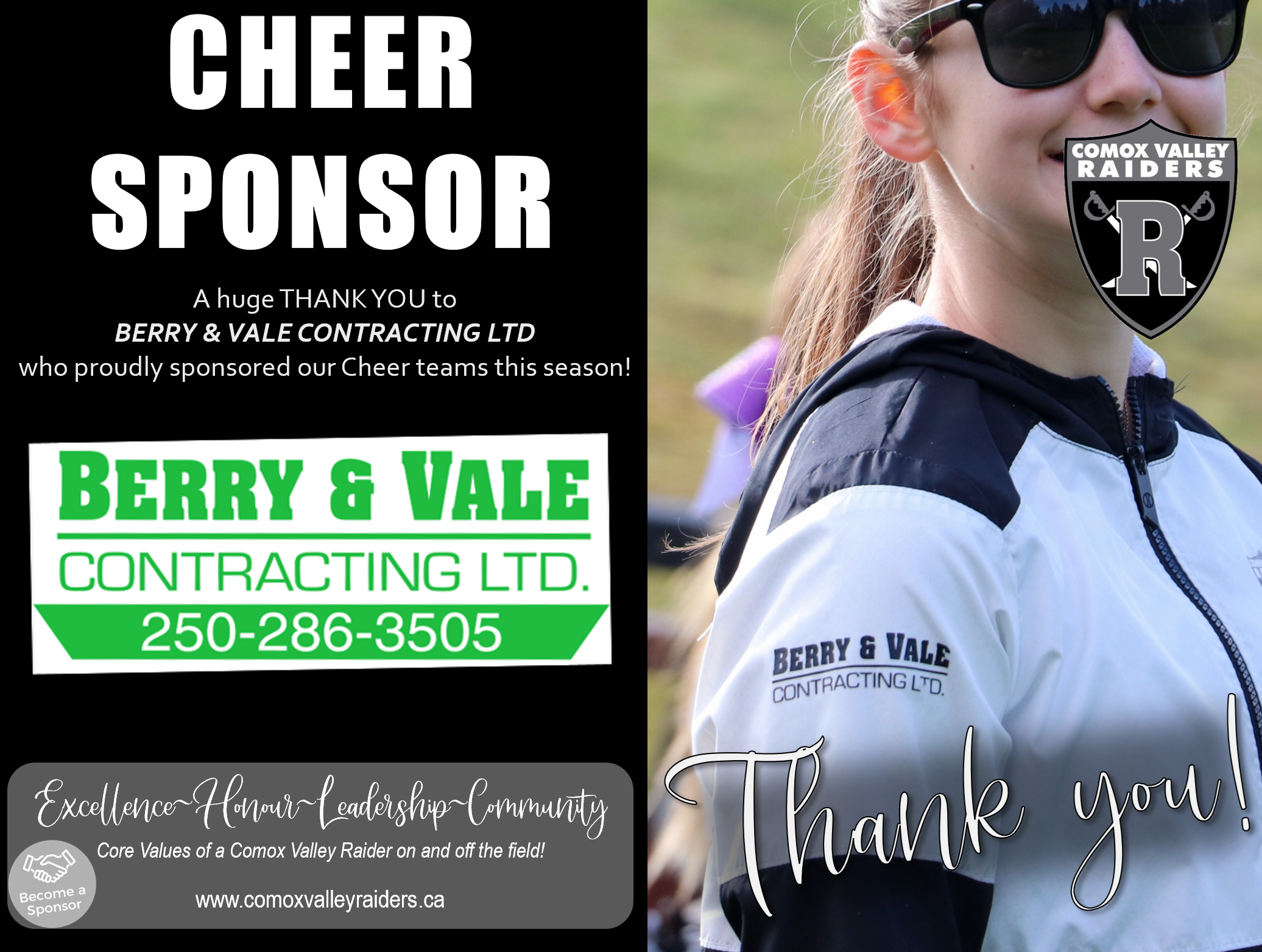 CHEER TEAM SPONSOR 2025